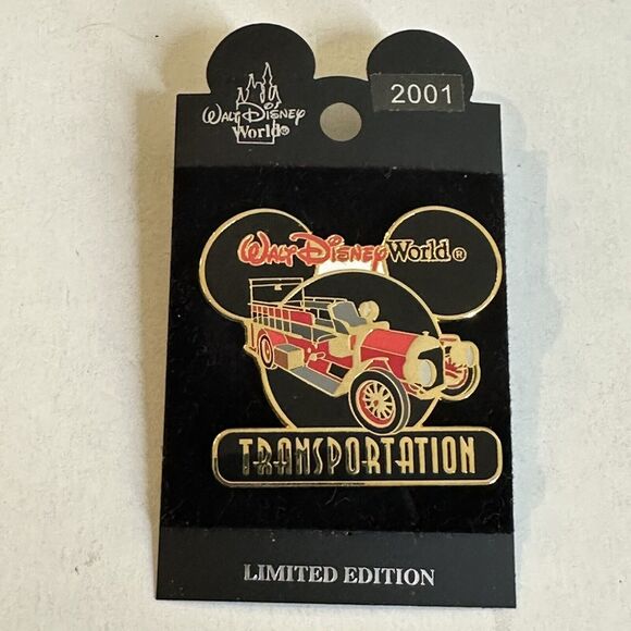 Disney Transportations Series Pin LE 5000 Fire Truck 2001 New - Picture 1 of 4